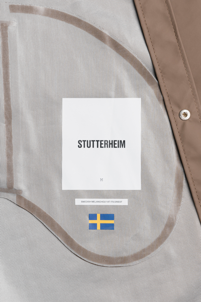 Shop Stutterheim Stockholm Lightweight Raincoat In Mole