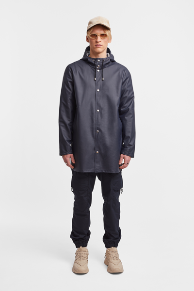Shop Stutterheim Stockholm Lightweight Raincoat In Navy