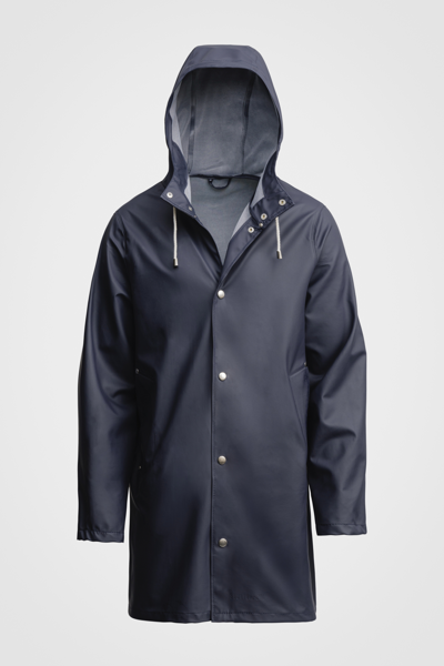 Stutterheim Stockholm Lightweight Raincoat In Navy