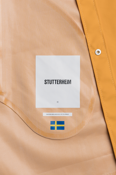 Stutterheim Stockholm Lightweight Raincoat In Warm Honey
