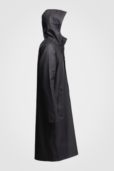 Stutterheim Stockholm Long Raincoat In Black