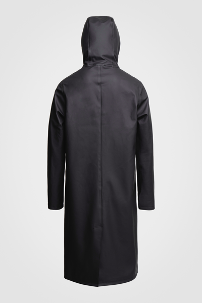 Shop Stutterheim Stockholm Long Raincoat In Black