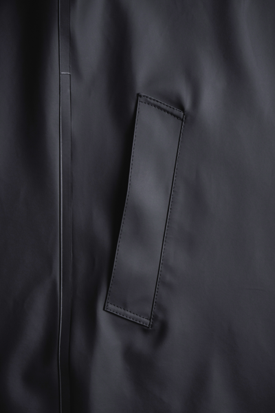 Stutterheim Stockholm Long Raincoat In Black
