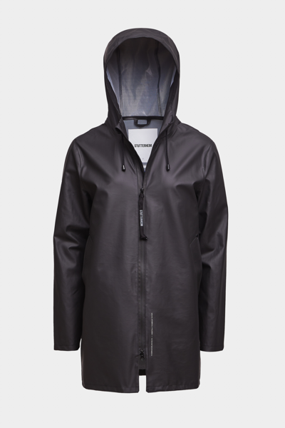 Shop Stutterheim Stockholm Lightweight Zip Raincoat In Black