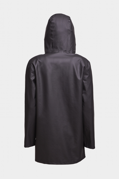 Shop Stutterheim Stockholm Lightweight Zip Raincoat In Black