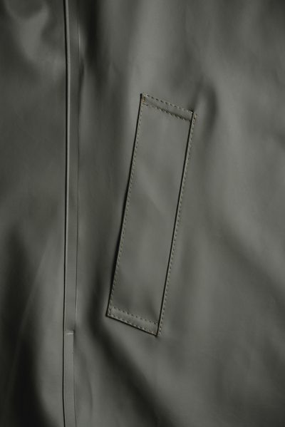 Stutterheim Stockholm Long Raincoat In Green