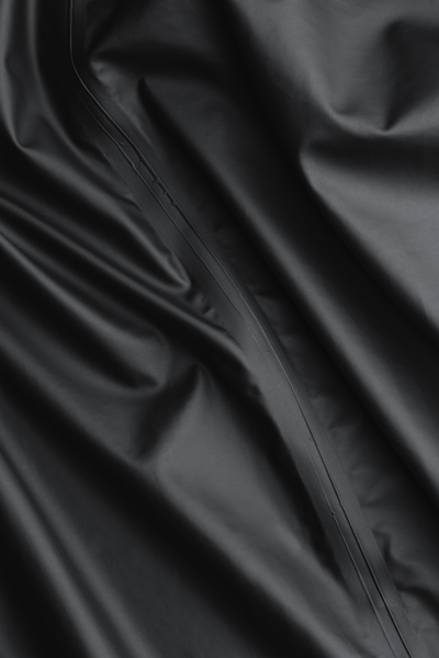 Shop Stutterheim Stockholm Long Lightweight Zip Raincoat In Black