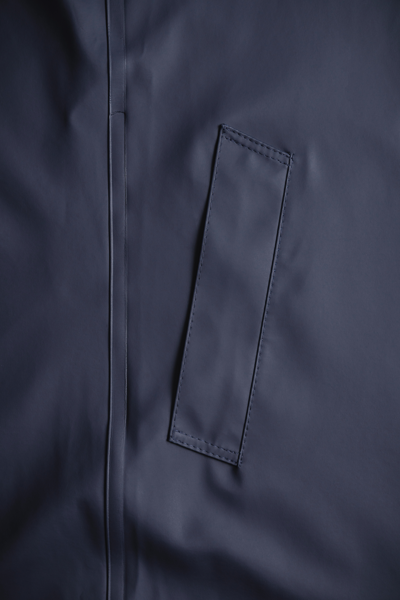 Stutterheim Stockholm Long Raincoat In Navy