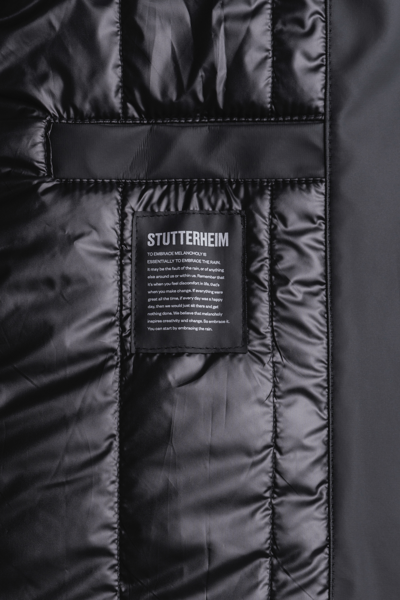 Shop Stutterheim Stockholm Long Winter Jacket In Black