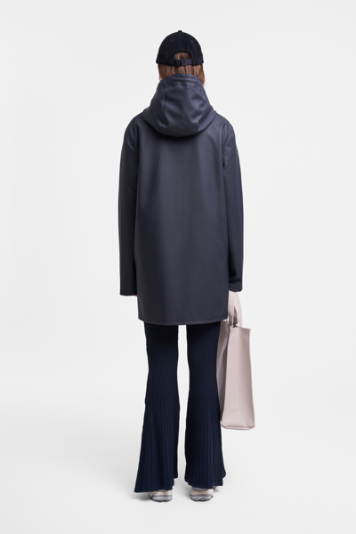 Shop Stutterheim Stockholm Raincoat In Navy