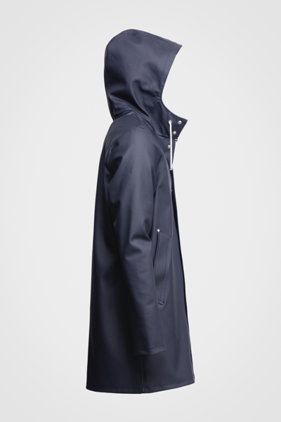 Shop Stutterheim Stockholm Raincoat In Navy