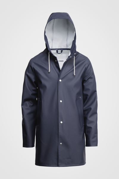 Shop Stutterheim Stockholm Raincoat In Navy