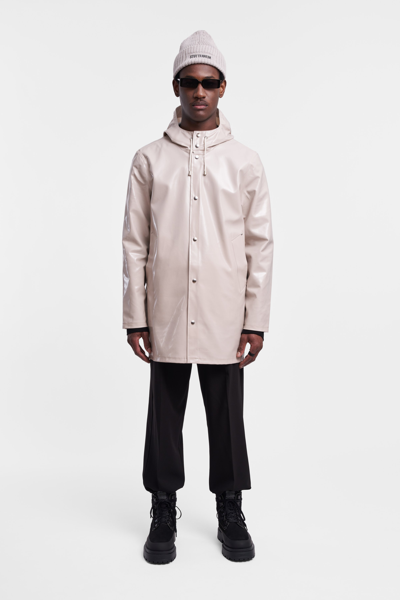 Shop Stutterheim Stockholm Opal Raincoat In Light Sand