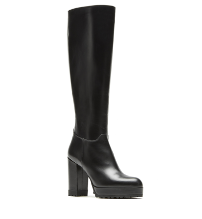 Shop La Canadienne Athenahi Leather Boot In Black