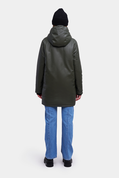 Shop Stutterheim Stockholm Winter Jacket In Green