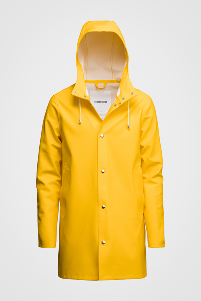 Shop Stutterheim Stockholm Raincoat In Yellow