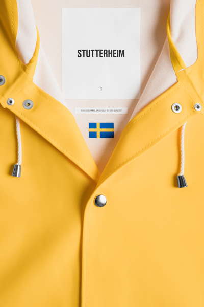 Stutterheim Stockholm Lightweight Raincoat In Warm Honey