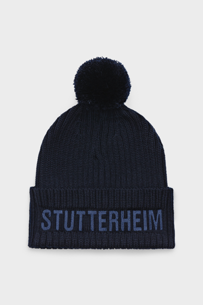 Shop Stutterheim April Beanie In Navy