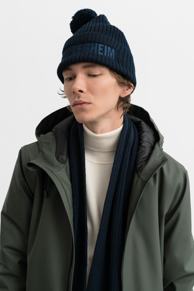 Shop Stutterheim April Beanie In Navy