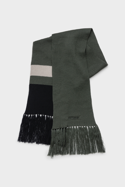 Shop Stutterheim Fringe Scarf In Green