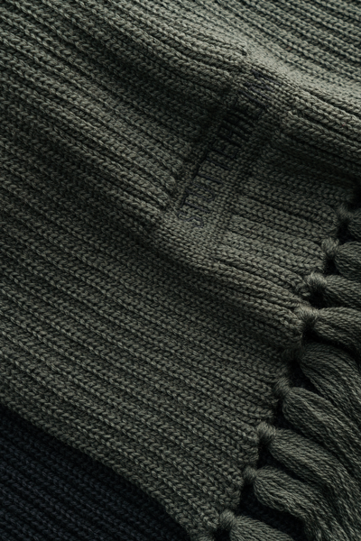 Stutterheim Fringe Scarf In Green