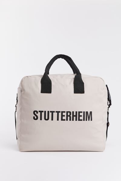 Shop Stutterheim Svea Box Bag In Light Sand