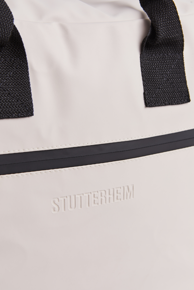 Shop Stutterheim Svea Box Bag In Light Sand