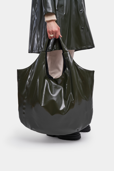 Stutterheim Svea Puffer Bag Opal In Green