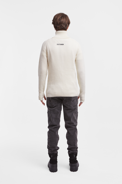 Stutterheim Original Roller Sweater In Off White