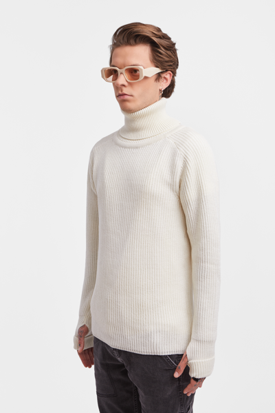 Shop Stutterheim Original Roller Sweater In Off White