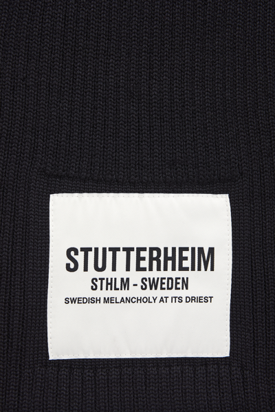 Shop Stutterheim Wrap Scarf In Black