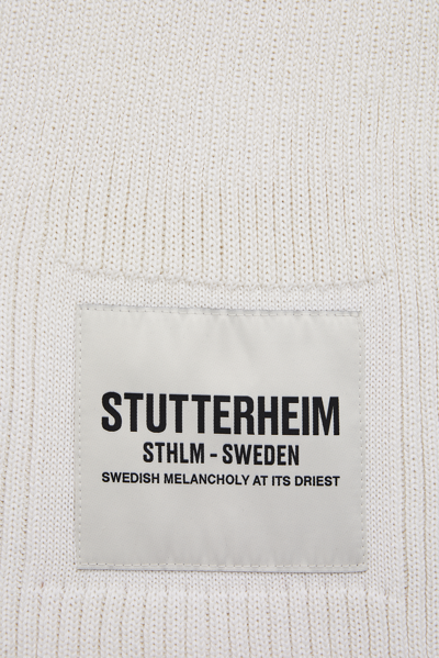 Shop Stutterheim Wrap Scarf Off- In Off White