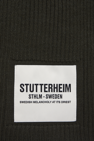 Shop Stutterheim Wrap Scarf In Green