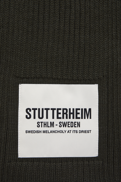 Stutterheim Wrap Scarf In Green