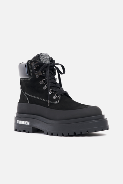 Stutterheim Road Walker Nubuck In Black