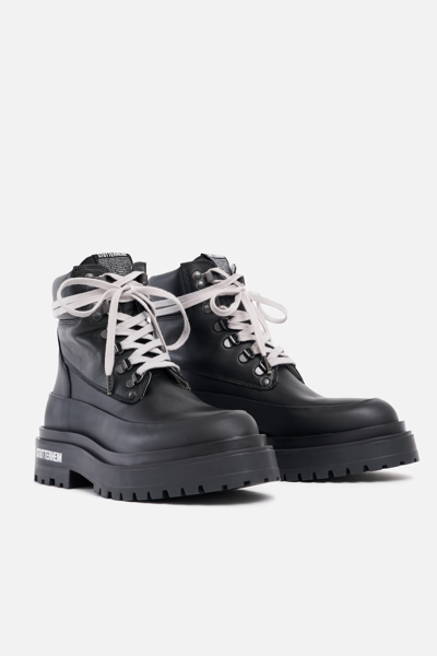 Stutterheim Road Walker Leather In Black