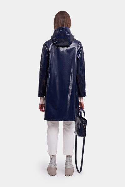 Stutterheim Mosebacke Opal Raincoat In Navy