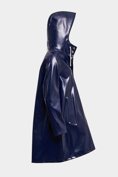 Stutterheim Mosebacke Opal Raincoat In Navy