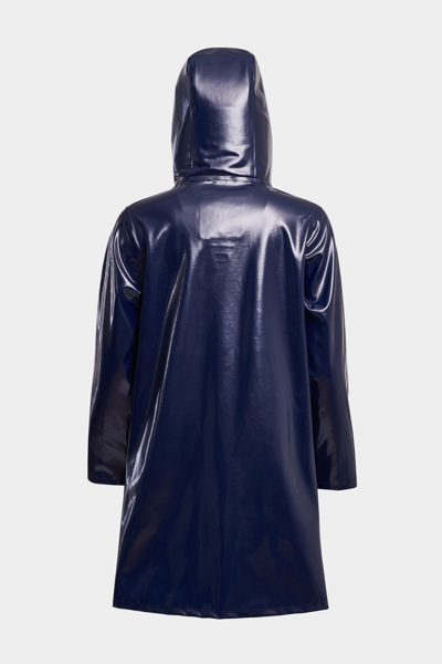 Stutterheim Mosebacke Opal Raincoat In Navy