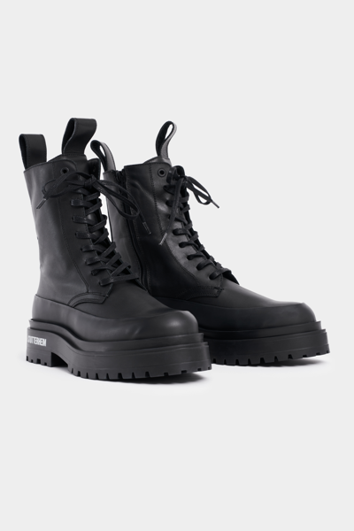 Stutterheim Peace Walker Leather In Black