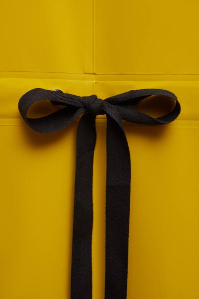 Stutterheim Hornstull Matte Long Raincoat Gold In Golden Palm