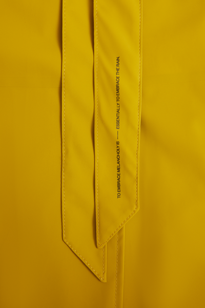 Stutterheim Kista Matte Trench Coat Gold In Golden Palm