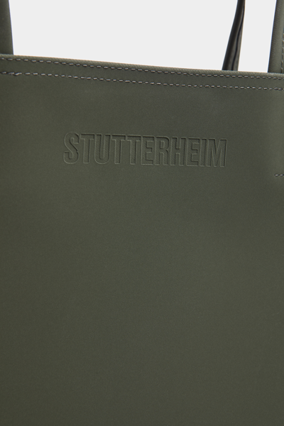 Shop Stutterheim Stocksund Matte Bag In Dark Green