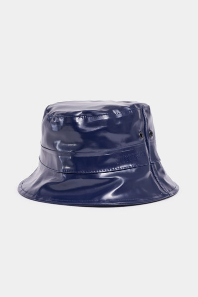 Shop Stutterheim Beckholmen Opal Bucket Hat In Navy