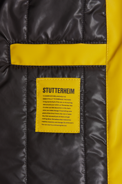 Shop Stutterheim Stockholm Winter Matte Jacket Gold In Golden Palm