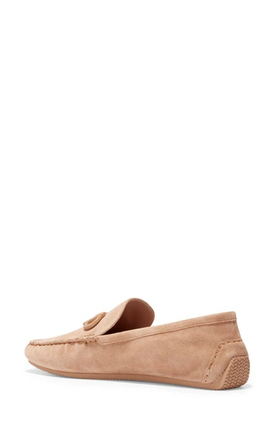 Cole Haan Tully Driver Shoe In Blush Tan Suede