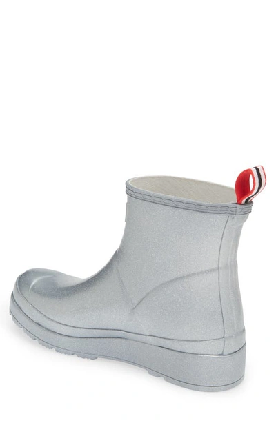 Hunter Cosmic Play Rain Bootie In Silver