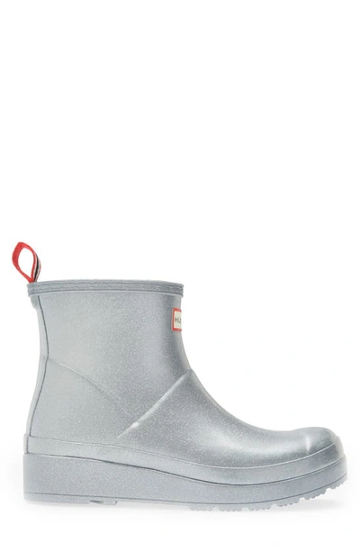 Hunter Cosmic Play Rain Bootie In Silver