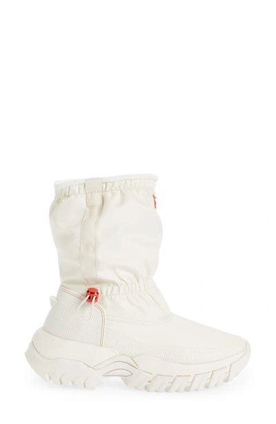 Shop Hunter Wanderer Waterproof Insulated Snow Boot In White Willow