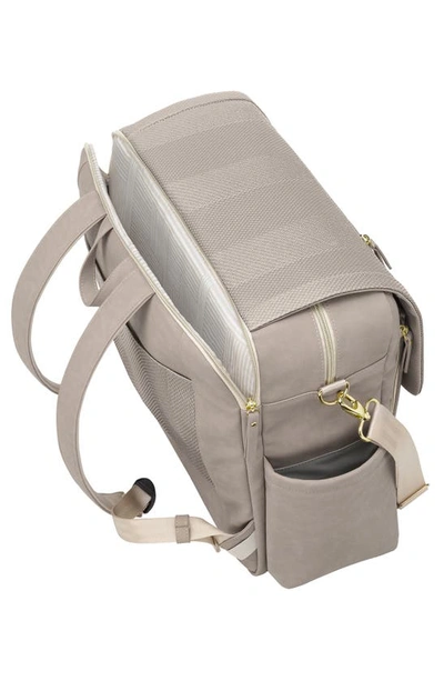 Shop Petunia Pickle Bottom Boxy Deluxe Backpack Diaper Bag In Beige